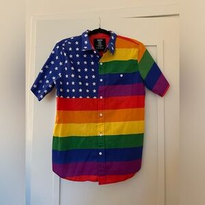 PRIDE MONTH IS HERE!  Spencer’s American rainbow 🌈 Pride Shirt- Small